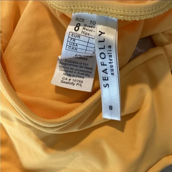 Seafolly Nylon Bikini‎ Orange Bottoms - Picture 7 of 7